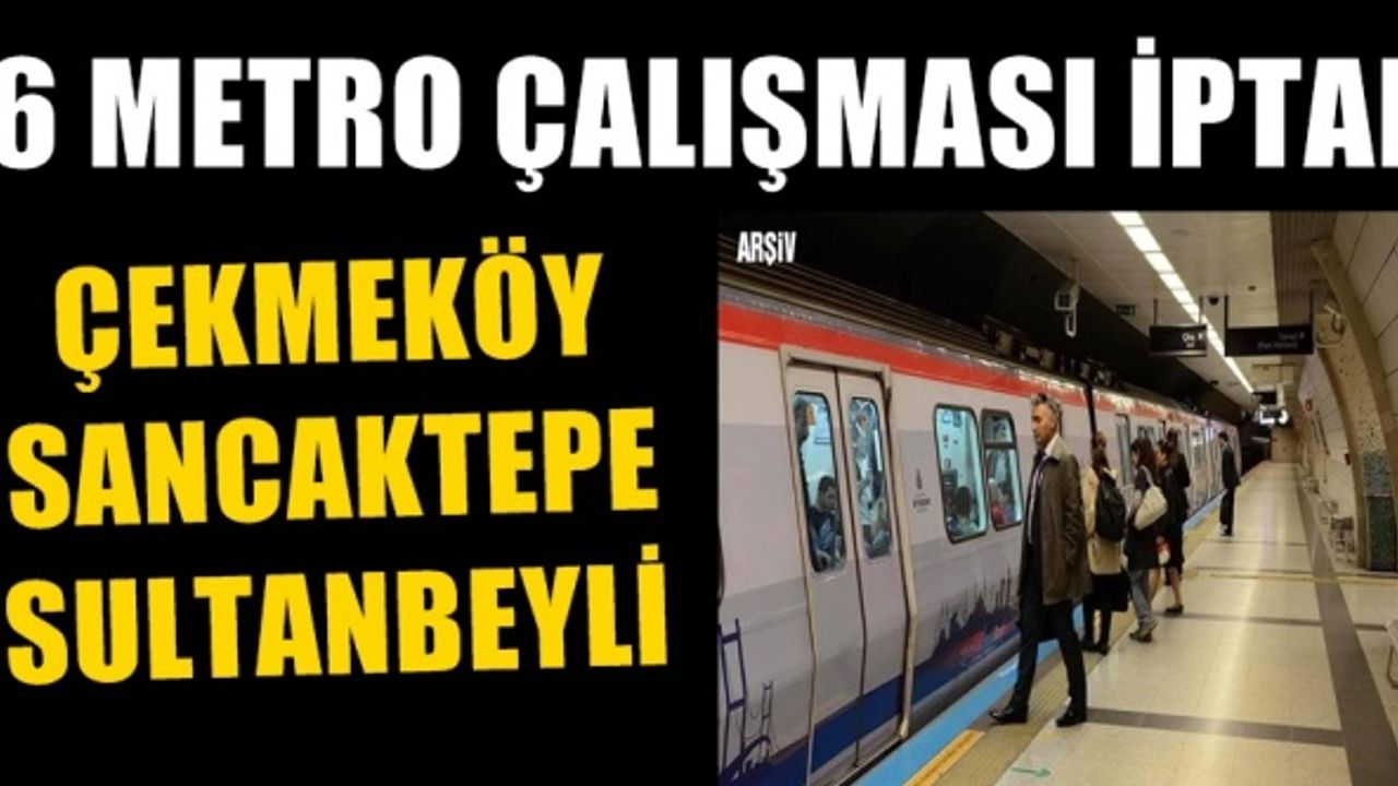 Çekmeköy-Sancaktepe-Sultanbeyli metro hattı iptal edildi haberi gündem oldu