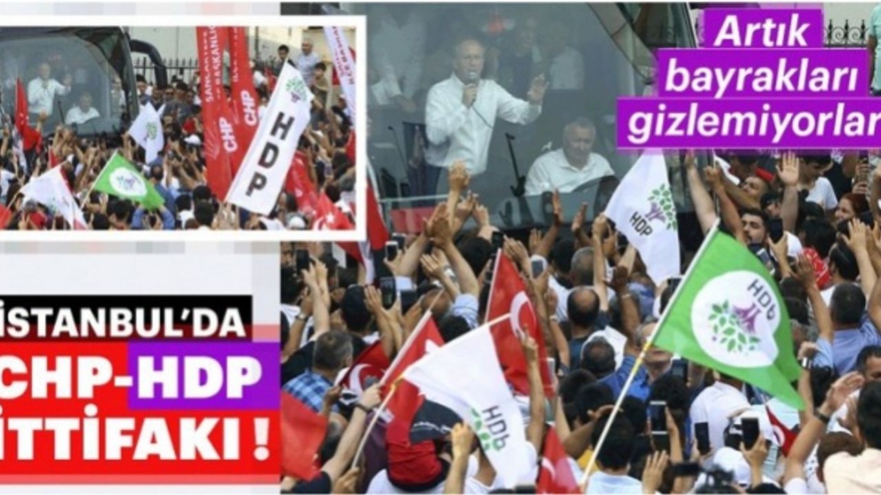 O bayraklar Sancaktepe'de ortaya çıktı