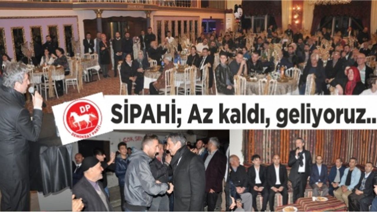 Hüseyin Avni Sipahi ; Büyük salon toplantıları ile halka projelerini anlatıyor