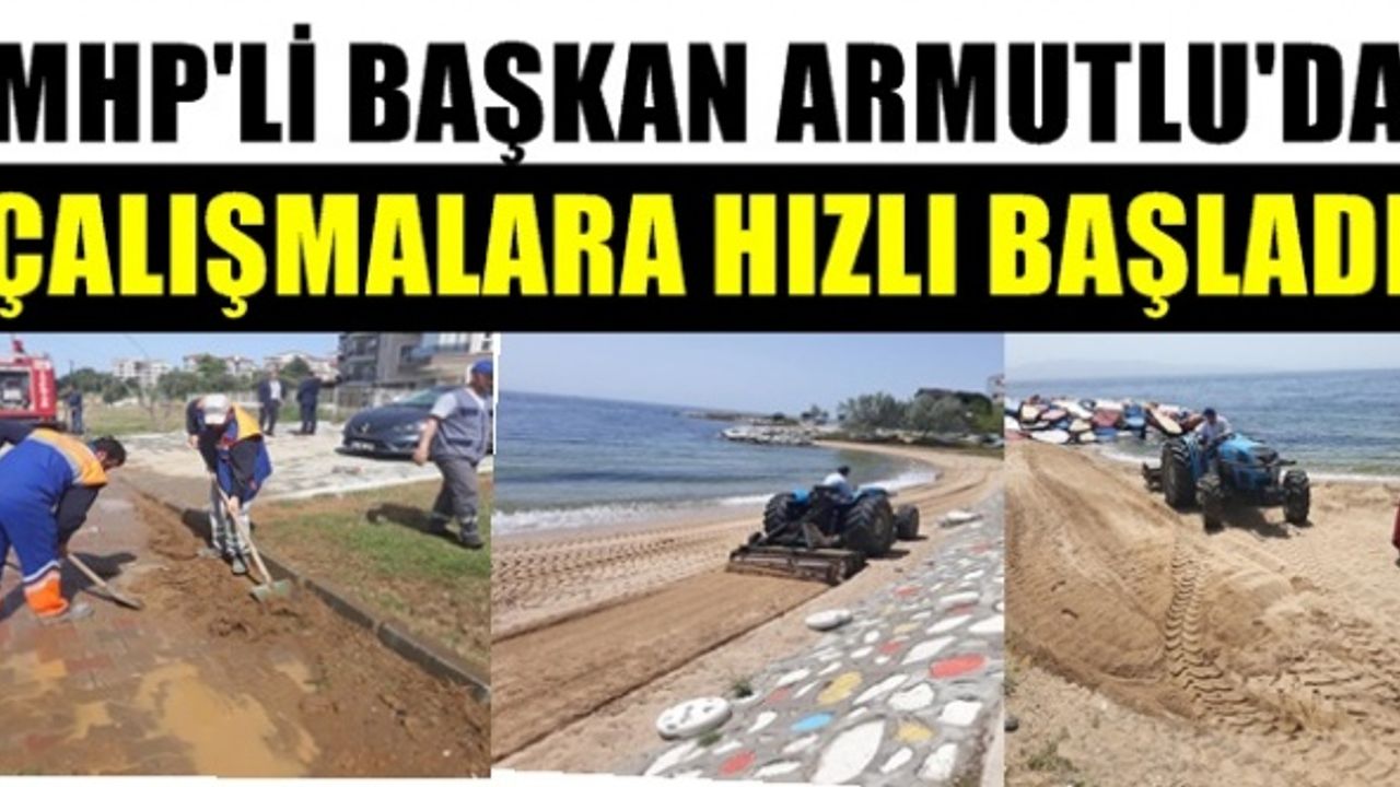 Yalova Armutlu sahillerinde bahar temizliği başladı