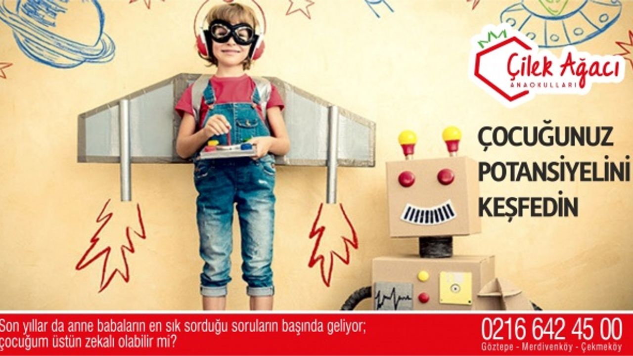 ÇOCUĞUNUZUN POTANSİYELİNİ KEŞFEDİN, ÇOCUĞUNUZ ÜSTÜN ZEKALI MI? , ÜSTÜN ZEKA TESTİ ÇEKMEKÖY ÇİLEK AĞACI ANAOKULU