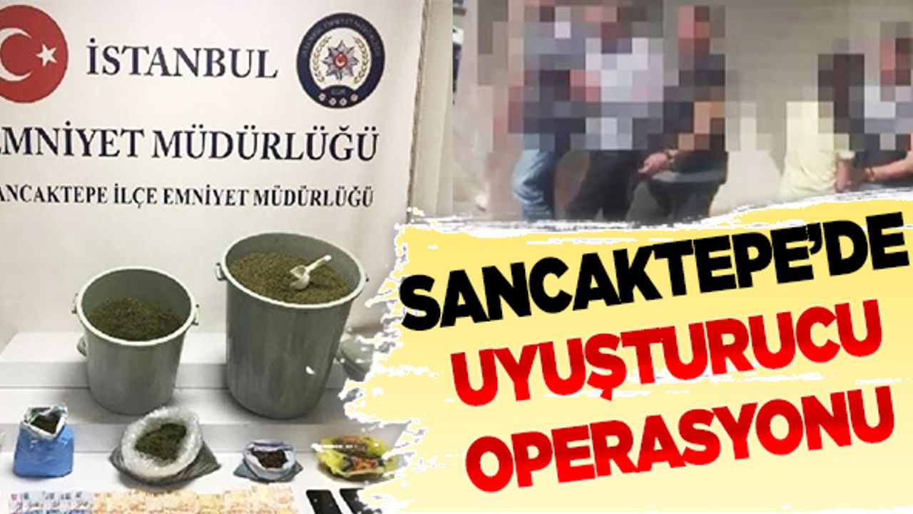 Sancaktepe'de polisin uyuşturucu operasyonu kamerada