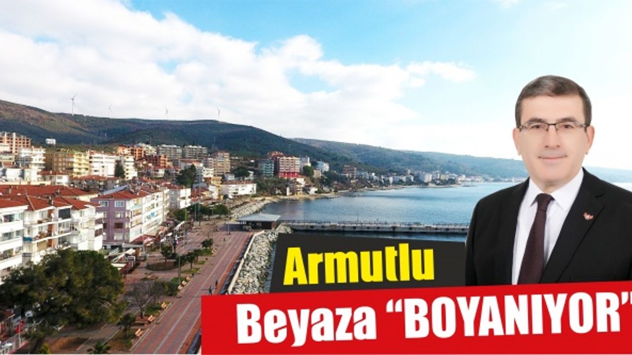 Yalova Armutlu’da artık binalar beyaza boyanıyor