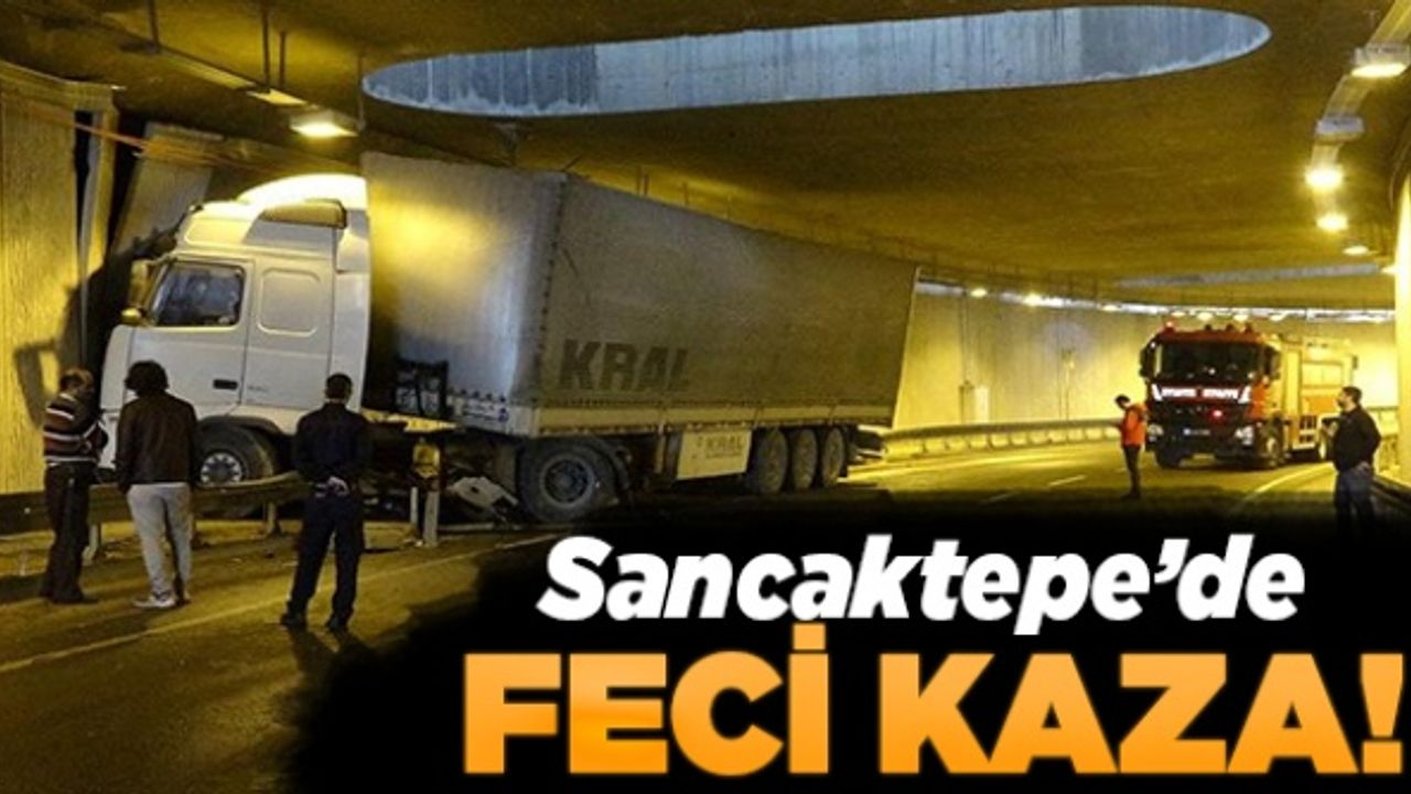 Sancaktepe’de feci kaza! Tünelde kontrolden çıktı