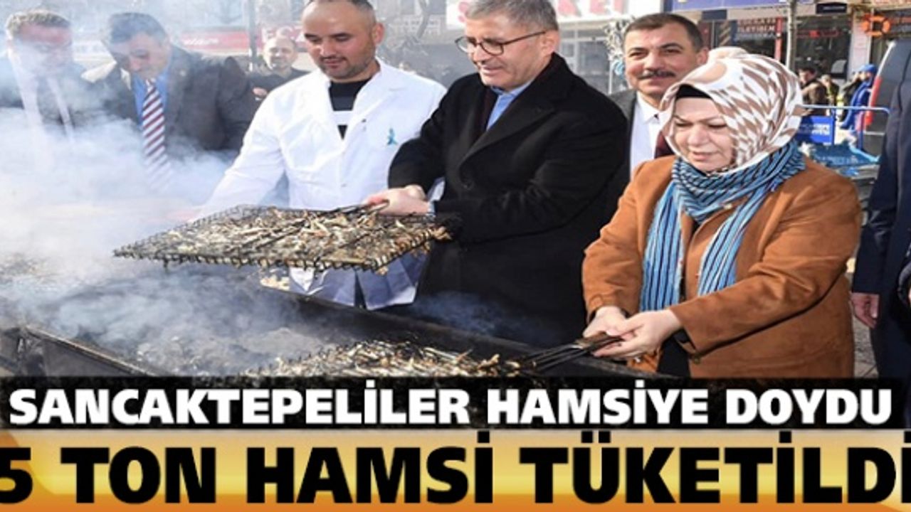 Sancaktepeliler hamsiye doydu:5 ton hamsi tüketildi