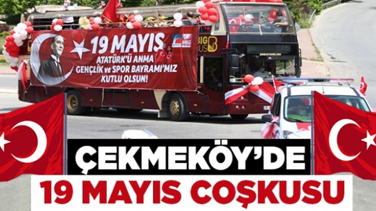 Çekmeköy'de otobüslü bando takımı ile 19 Mayıs kutlaması