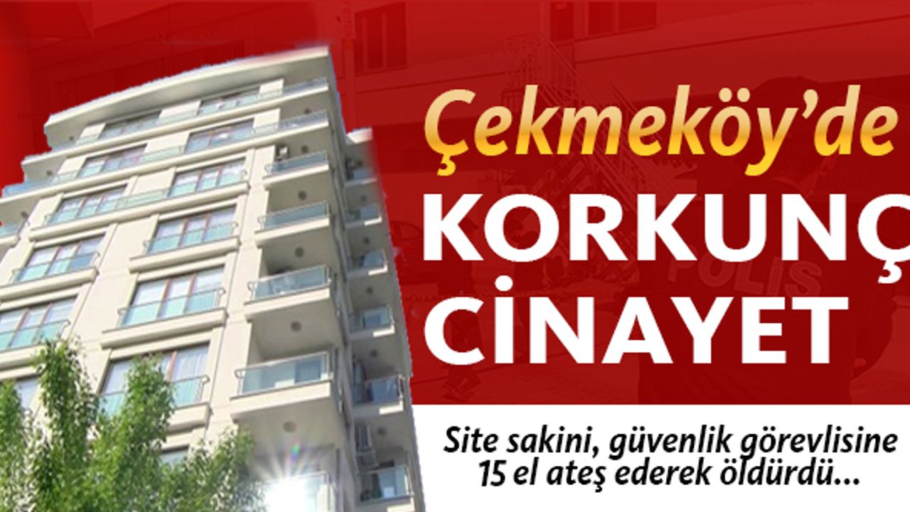 Çekmeköy'de site sakini, güvenlik görevlisini öldürdü