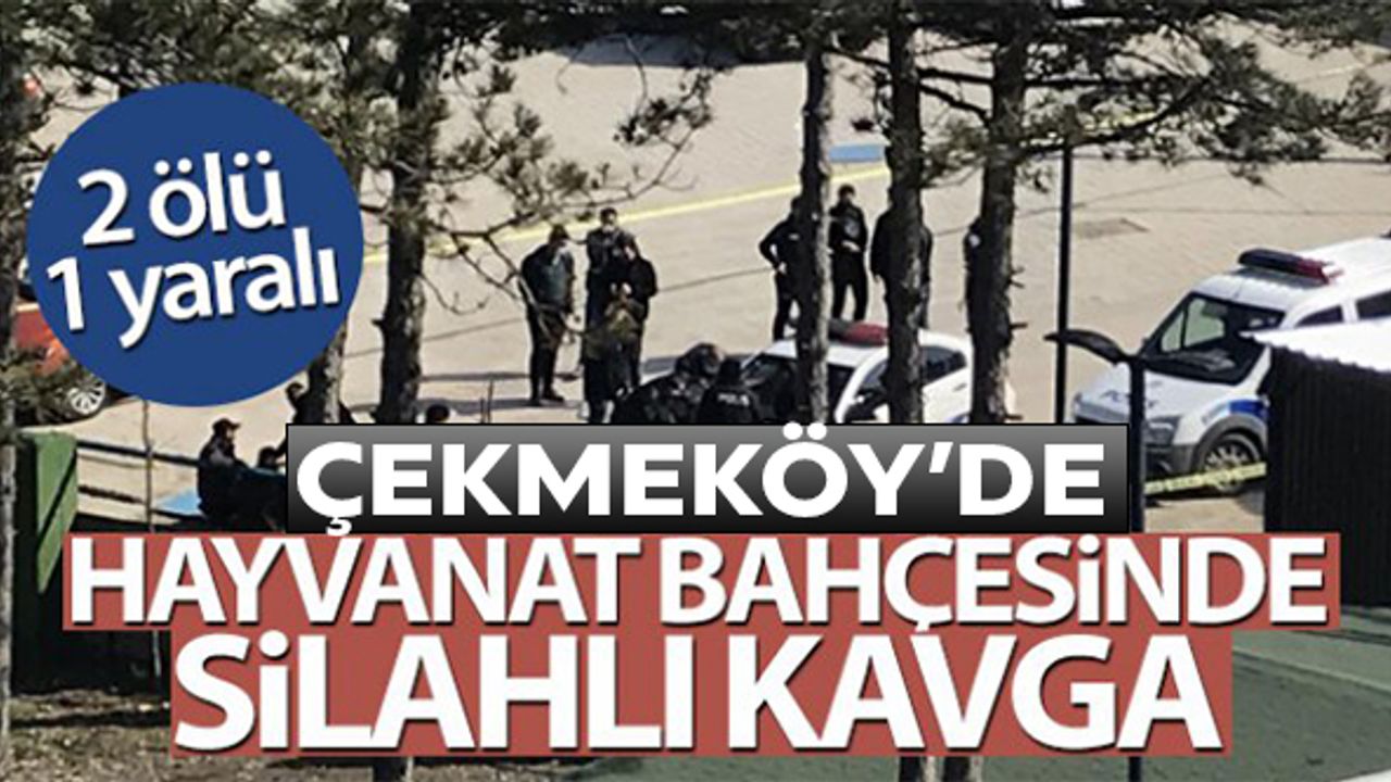Çekmeköy'de hayvanat bahçesinde silahlı kavga: 2 ölü