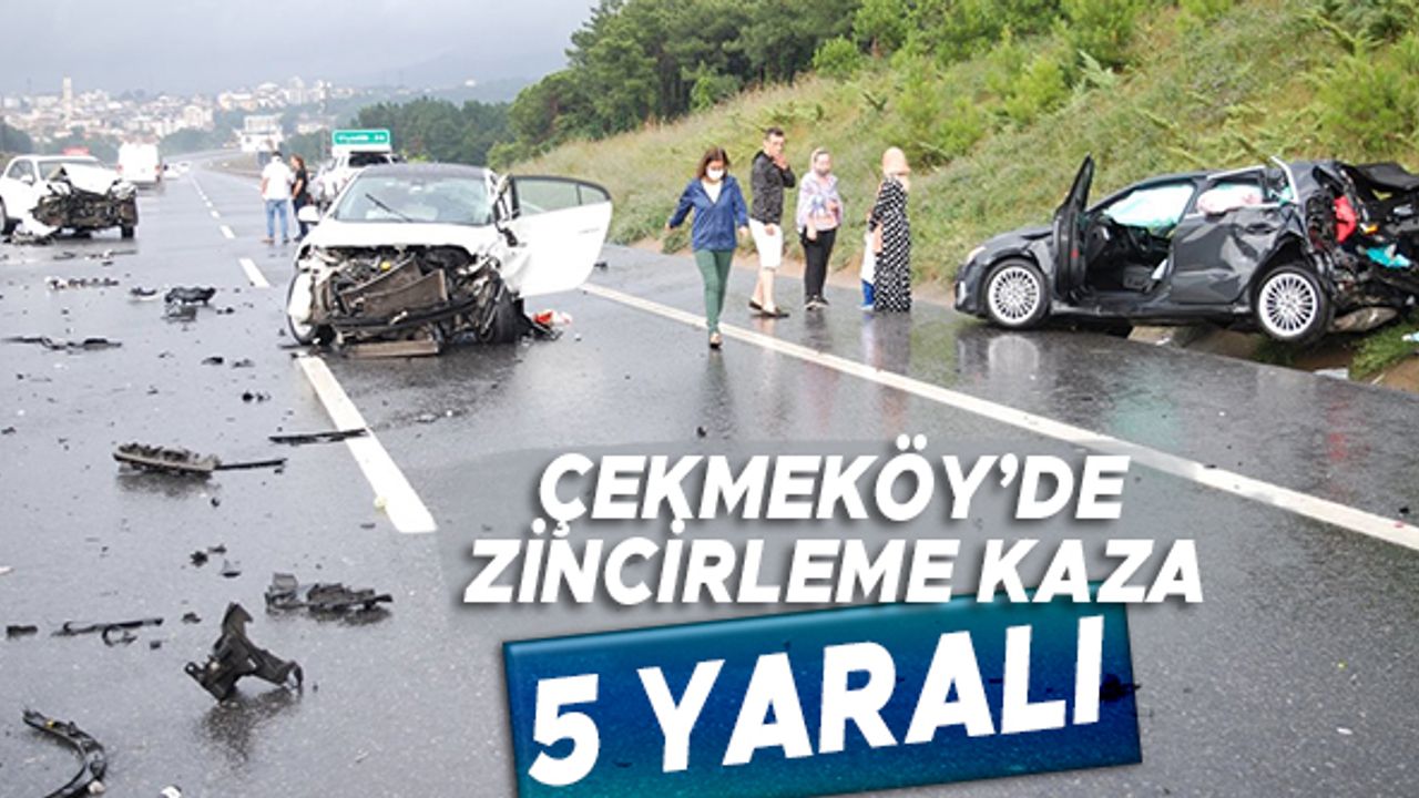 Çekmeköy'de zincirleme kaza: 5 yaralı