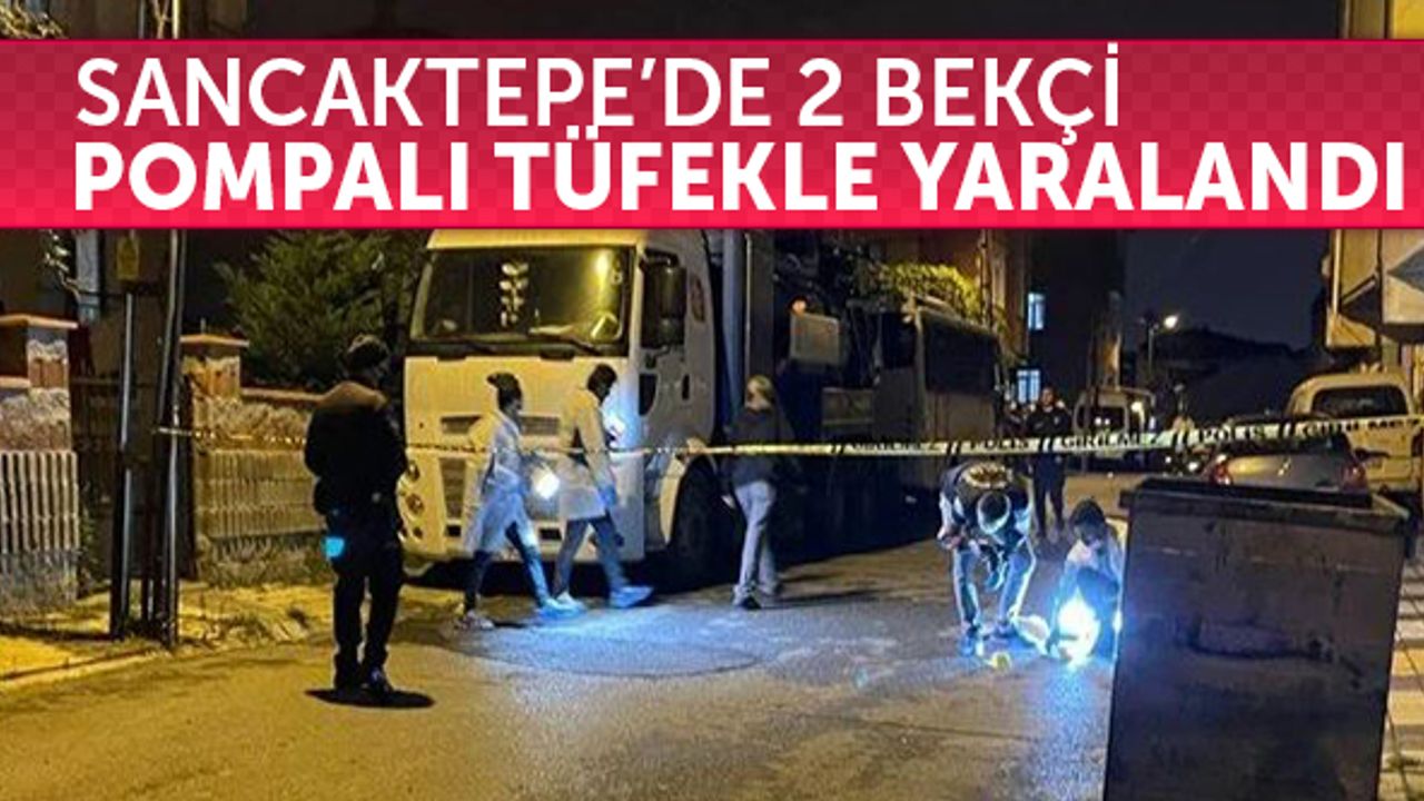 Sancaktepe'de 2 bekçi pompalı tüfekle yaralandı