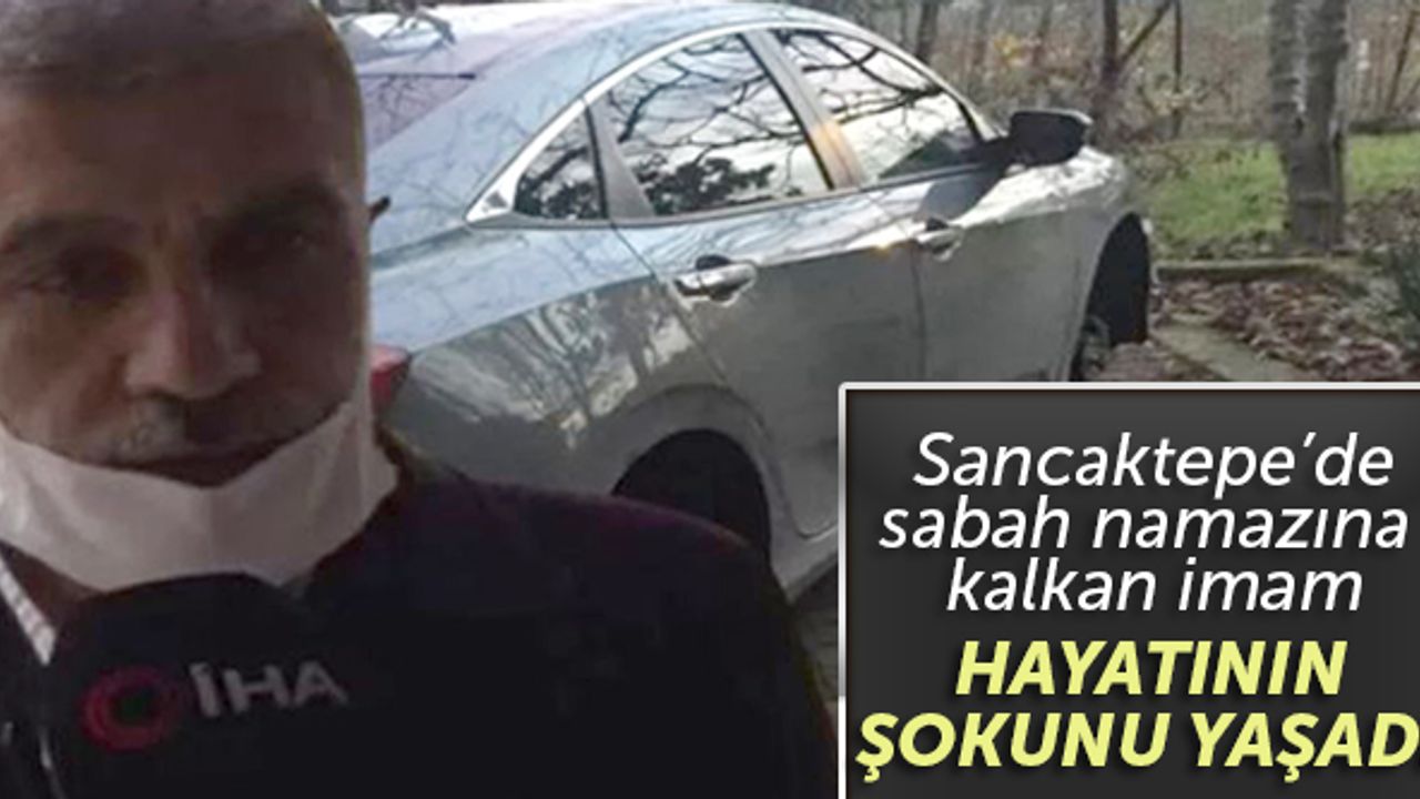 Sancaktepe'de cami imamı sabah namazına uyanınca hayatının şokunu yaşadı