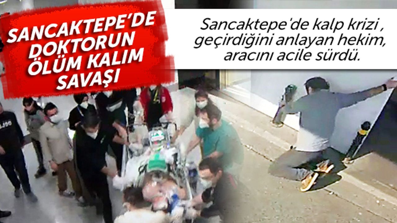 Sancaktepe'de kalp krizi geçirdiğini anlayan hekim, aracını acile sürdü
