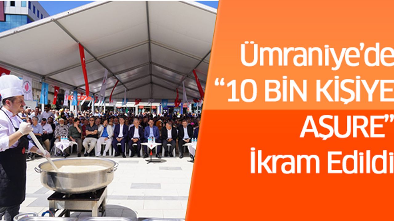Ümraniye’de 10 Bin Kişiye Aşure İkram Edildi
