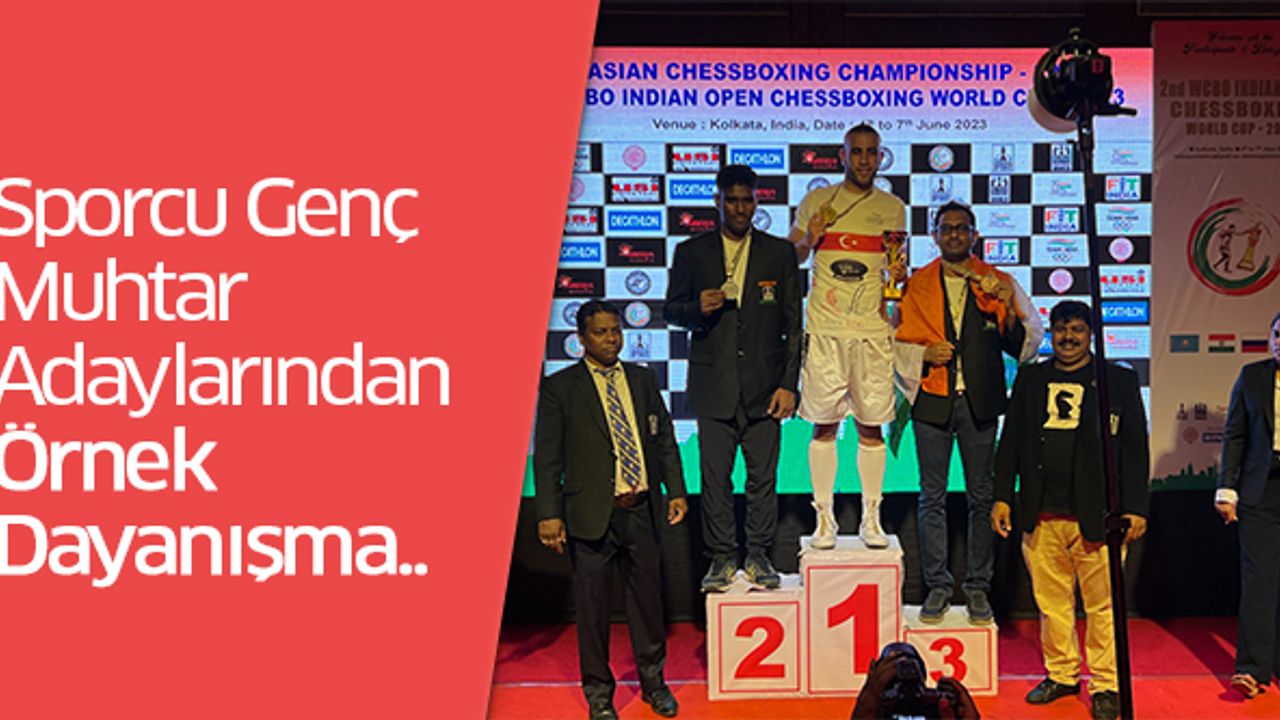 Sporcu Genç Muhtar Adaylarından Örnek Dayanışma..