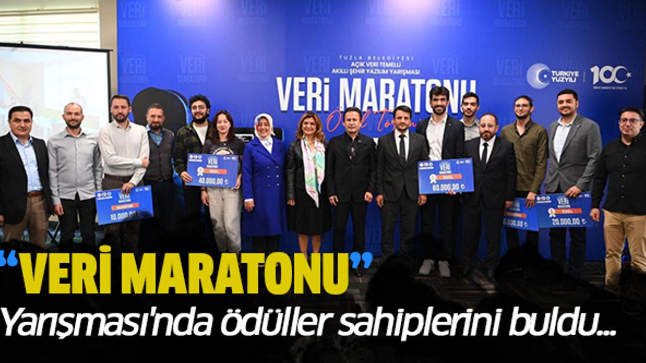 ‘Veri Maratonu’ Yarışması'nda ödüller sahiplerini buldu