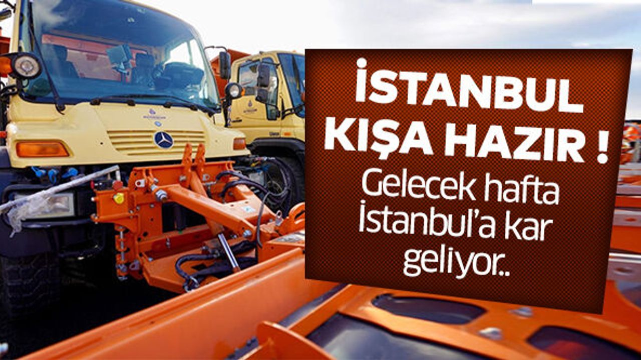 Gelecek hafta İstanbul’a kar geliyor..