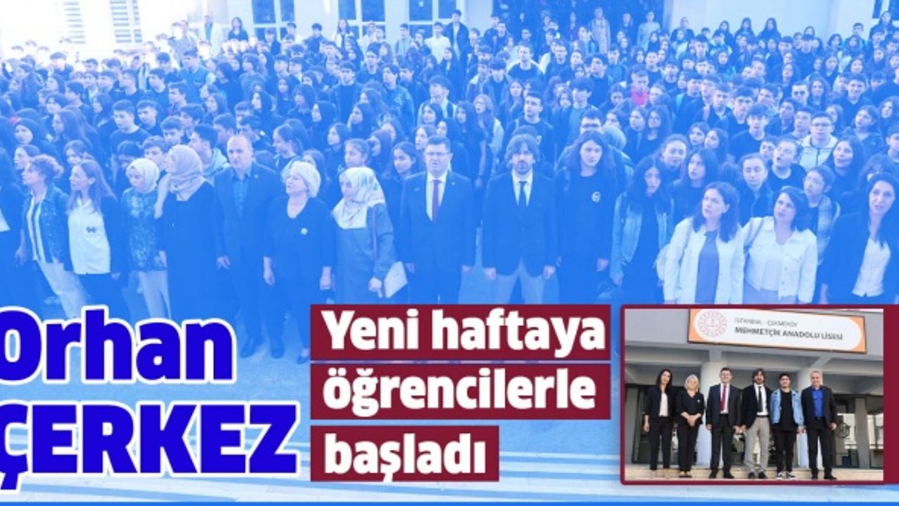 Orhan başkan yeni haftaya öğrencilerle başladı!