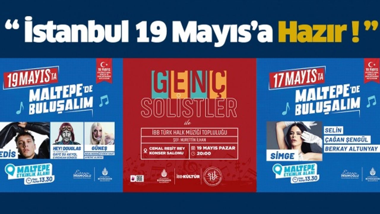 19 MAYIS İSTANBUL'DA BÜYÜK COŞKUYLA KUTLANACAK