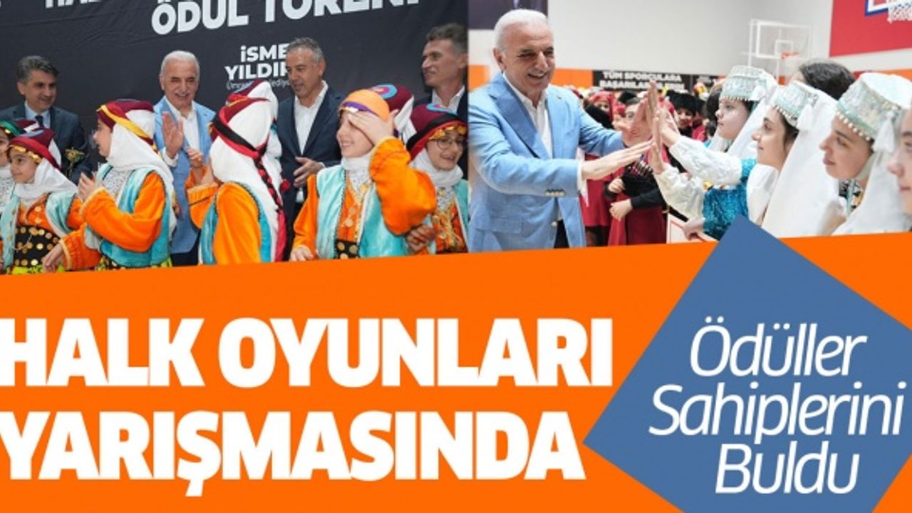 Halk Oyunları Yarışmasında Ödüller Sahiplerini Buldu