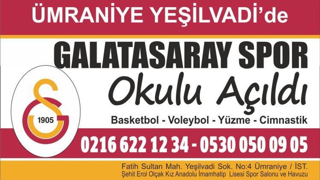 Ümraniye Galatasaray Basketbol Okulu,Sancaktepe Galatasaray Basketbol Okulu, Ataşehir Galatasaray Basketbol Okulu, Ümraniye Yüzme Okulu, Ümraniye Jimnastik Okulu, Ümraniye Voleybol, Ümraniye Spor Okulu,Ümraniye Basketbol Okulu