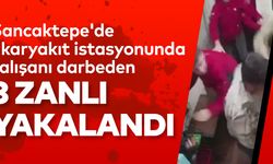 Sancaktepe'de akaryakıt istasyonunda çalışanı darbeden 3 zanlı yakalandı
