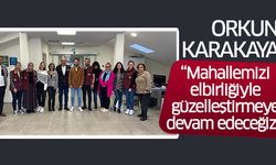 “Mahallemizi elbirliğiyle güzelleştirmeye devam edeceğiz..”