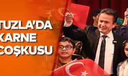Tuzla’da çocuklar, karne coşkusunu Başkan Yazıcı ile yaşadı