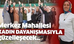 Merkez Mahallesi kadın dayanışmasıyla güzelleşecek..