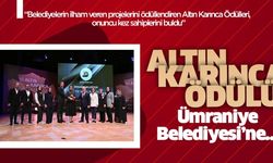 Altın Karınca Ödülü Ümraniye Belediyesi’ne..