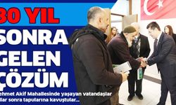 30 YIL SONRA GELEN ÇÖZÜM