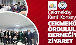 ÇEKMEKÖY KENT KONSEYİ’NDEN ÇEKMEKÖY ORDULULAR DERNEĞİ’NE ZİYARET