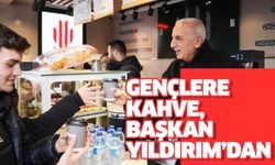 GENÇLERE KAHVE, BAŞKAN YILDIRIM’DAN