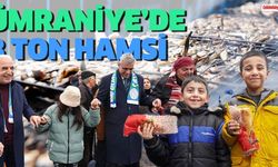 ÜMRANİYE'DE 3 TON HAMSİ DAĞITILDI