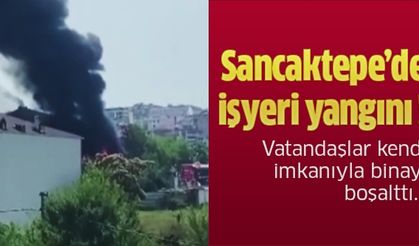 Sancaktepe’de işyeri yangını: Vatandaşlar kendi imkanıyla binayı boşalttı