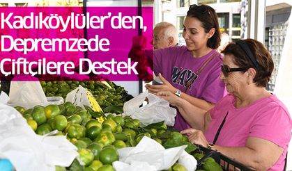 Kadıköylüler, Depremzede Çiftçilerin Ürünlerine Yoğun İlgi Gösterdi