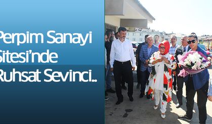 Perpim Sanayi Sitesi’nde Ruhsat Sevinci..