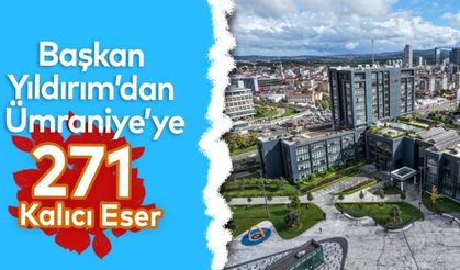 Başkan Yıldırım’dan Ümraniye’ye 271 Kalıcı Eser