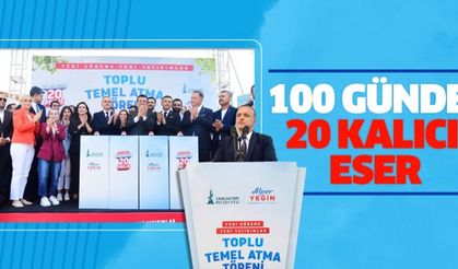 Başkan Yeğin’den Sancaktepe’ye 100 günde 20 kalıcı eser!..