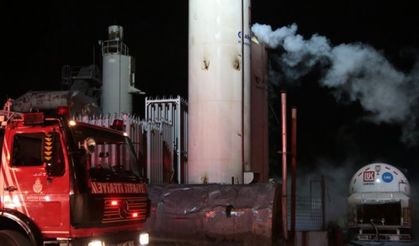 Çekmeköy'de Sıvı Gaz Tankerinde Yangın