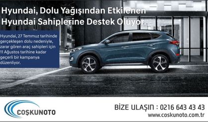 Hyundai, Dolu Yağışından Etkilenen Hyundai Sahiplerine Destek Oluyor.