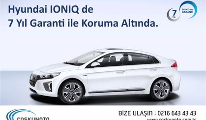 Hyundai IONIQ de 7 Yıl Garanti ile Koruma Altında.