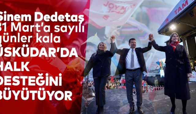 Sinem Dedetaş; “Üsküdar için tam yol ileri..”