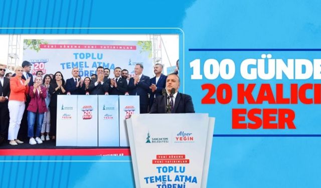 Başkan Yeğin’den Sancaktepe’ye 100 günde 20 kalıcı eser!..
