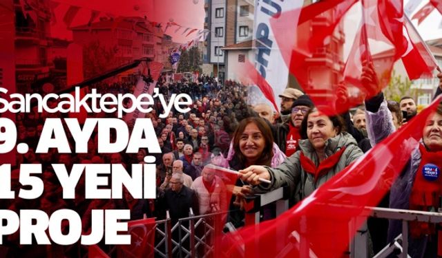 SANCAKTEPE’YE 9. AYDA 15 YENİ PROJE