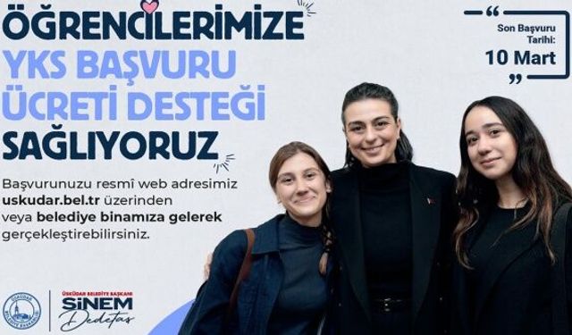 ÜSKÜDAR BELEDİYESİ’NDEN YKS’YE GİRECEK ÖĞRENCİLERE DESTEK