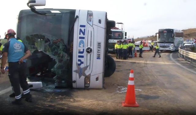 Kuzey Marmara Otoyolu'nda yolcu otobüsü devrildi: 4 ölü, 26 yaralı
