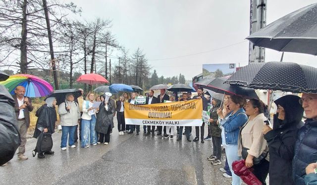 “Ömerli Göletime Dokunma” diyen Çekmeköylüler tepkili..