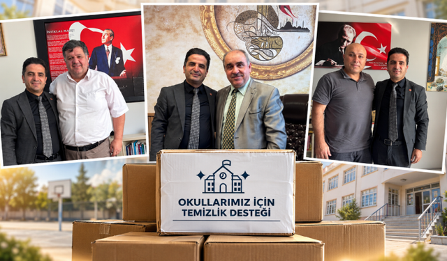 ÇEKMEKÖY’DE EĞİTİME DESTEK: BORA KILIÇ’TAN OKULLARA TEMİZLİK SETİ