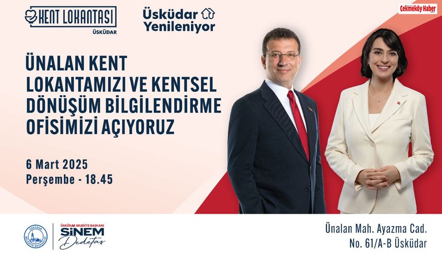 Ünalan’da Yeni Kent Lokantası Ve Kentsel Dönüşüm Bilgilendirme Ofisi