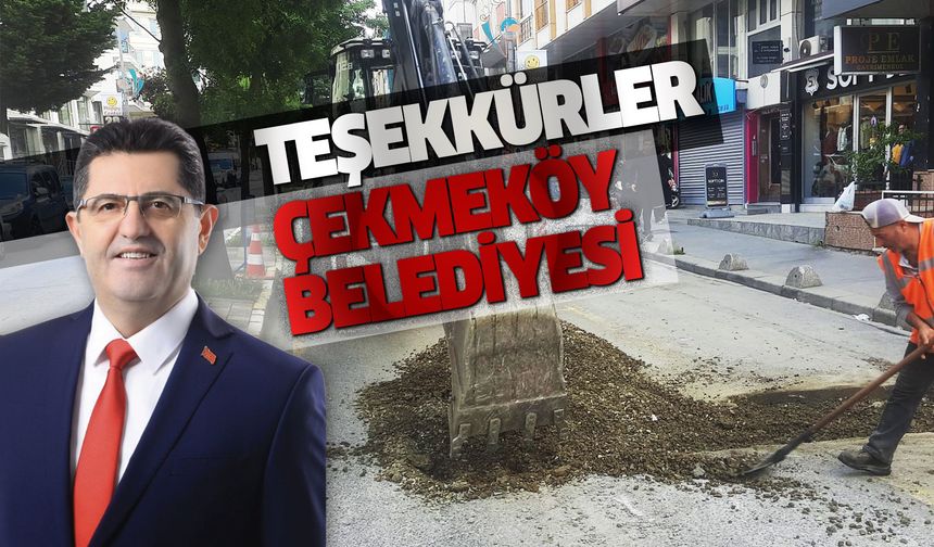 Teşekkürler Çekmeköy Belediyesi